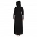 Classic Front open abaya - Black Classic Front open abaya - Black